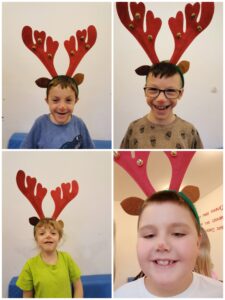 Utrwalamy znajomość kolorów z Rudolfem czerwononosym